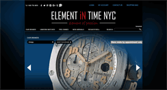 Desktop Screenshot of elementintime.com